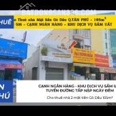 Cho thuê nhà 2 mặt tiền Gò Dầu 105m² -NGANG 5M - KHU DỊCH VỤ SẦM UẤT